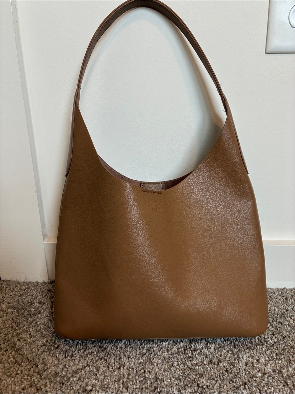 Lucky Brand Chocolate Brown Leather Shoulder Bag